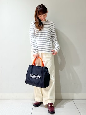 「NOMADIS（ノマディス）のアイテム」を使った、じゅんさん（レディース・150cm）の春コーディネート