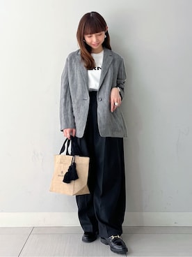 「Airpapel（エアパペル）のアイテム」を使った、じゅんさん（レディース・150cm）の春コーディネート