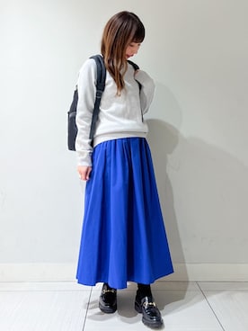 「DRESSTERIOR（ドレステリア）の【軽量/本革/otonaMUSE掲載】ビットローファー（Pumps、ブラック系）」を使った、じゅんさん（レディース・150cm）の冬コーディネート