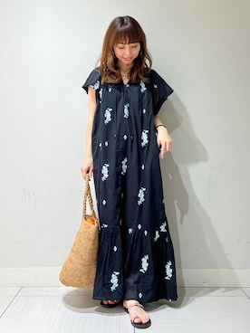 「NE QUITTEZ PAS!（ヌキテパ）のアイテム」を使った、じゅんさん（レディース・150cm）の春コーディネート