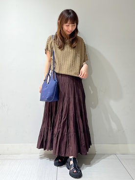 「DRESSTERIOR（ドレステリア）のアイテム（Tシャツ/カットソー）」を使った、じゅんさん（レディース・150cm）の夏コーディネート