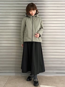 「DRESSTERIOR（ドレステリア）の【軽量/本革/otonaMUSE掲載】ビットローファー（Pumps、ブラック系）」を使った、じゅんさん（レディース・150cm）の春コーディネート