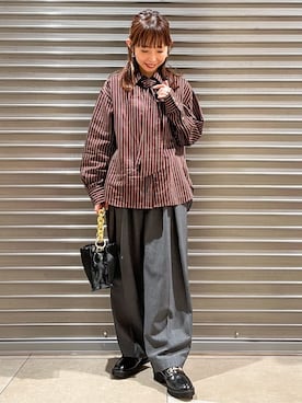 「Kassiopea（カシオペア）のアイテム」を使った、じゅんさん（レディース・150cm）の秋コーディネート