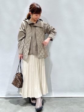 「ブーツコーデ」｜「アイテム（ブルゾン）」を使った、じゅんさん（レディース・150cm）の秋コーディネート