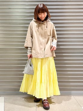 「DRESSTERIOR（ドレステリア）の【軽量/本革/otonaMUSE掲載】ビットローファー（Pumps、レッド系）」を使った、じゅんさん（レディース・150cm）の春コーディネート