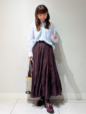 「NE QUITTEZ PAS!（ヌキテパ）のアイテム」を使った、じゅんさん（レディース・150cm）の春コーディネート