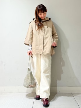 「NE QUITTEZ PAS!（ヌキテパ）のアイテム」を使った、じゅんさん（レディース・150cm）の春コーディネート