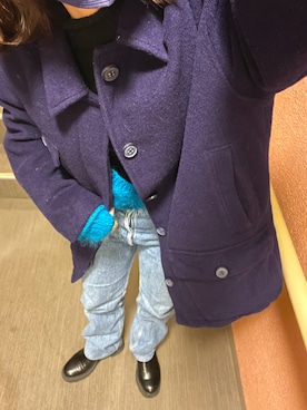 「J.CREW（ジェイクルー）のアイテム（ジャケット/アウター）」を使った、mさん（レディース・155cm）の冬コーディネート