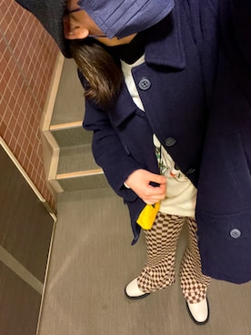 「J.CREW（ジェイクルー）のアイテム（ジャケット/アウター）」を使った、mさん（レディース・155cm）の冬コーディネート