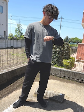「アメカジストリート」｜松嶋 瑞樹さん（メンズ・169cm）の春コーディネート