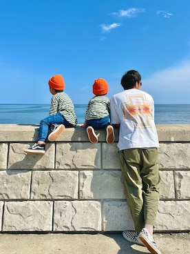 「PENDLETON（ペンドルトン）のアイテム」を使った、700さん（キッズ・110cm）の秋コーディネート