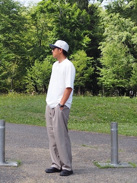 「jiggys shop（ジギーズショップ）のアイテム」を使った、700さん（メンズ・180cm）の夏コーディネート