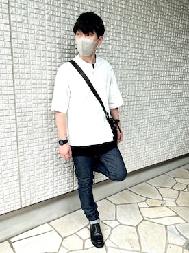 「Paraboot（パラブーツ）のアイテム（その他シューズ）」を使った、GREVENさん（メンズ・168cm）の夏コーディネート
