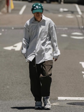 「アイテム（帽子）」を使った、Ryoさん（メンズ・168cm・30代）の夏コーディネート