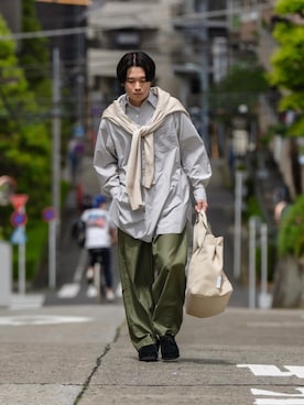 「アイテム（その他シューズ）」を使った、Ryoさん（メンズ・168cm・20代）の春コーディネート