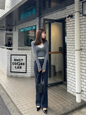 「MOUSSY（マウジー）のアイテム（パンツ）」を使った、諭吉⛄️さん（レディース・169cm）の春コーディネート