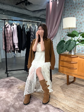 「アイテム（ワンピース/ドレス）」を使った、諭吉⛄️さん（レディース・169cm・30代）の秋コーディネート