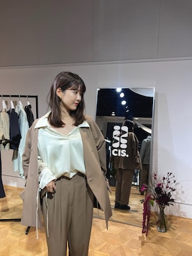 「アイテム（テーラードジャケット）」を使った、諭吉⛄️さん（レディース・169cm・30代）の秋コーディネート