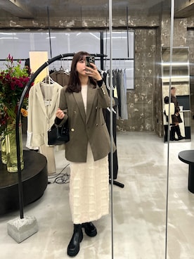 「アイテム（ブーツ）」を使った、諭吉⛄️さん（レディース・169cm）の秋コーディネート