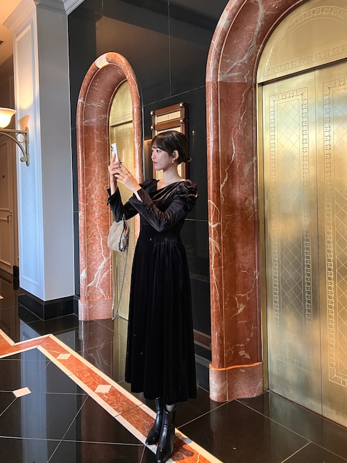 セール】Majestic Velour Dress（ワンピース）｜Her lip to（ハー