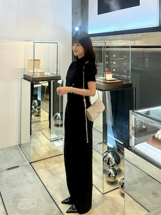 「CHARLES & KEITH(チャールズ & キース)のCressida クレシダ キルトプッシュロッククラッチ(ショルダーバッグ)」を使った、諭吉⛄️さん(レディース・169cm)の秋コーディネート