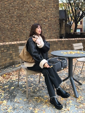 「アイテム（ブーツ）」を使った、諭吉⛄️さん（レディース・169cm・30代）の秋コーディネート