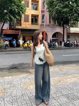 「Re:EDIT（リエディ）のアイテム」を使った、諭吉⛄️さん（レディース・169cm）の春コーディネート