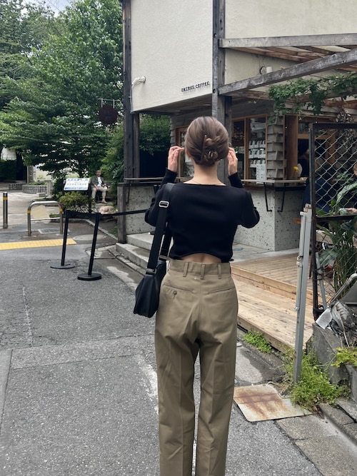 TODAYFUL【未使用に近い】Back Twist Tee★ungrid セール】バックオープンフィットロングスリーブTee（Tシャツ