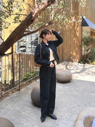 MUJILabo 和紙混デニムジャケット　ダークグレー 婦人L 婦人和紙混デニムジャケット ダークグレー | 無印良品