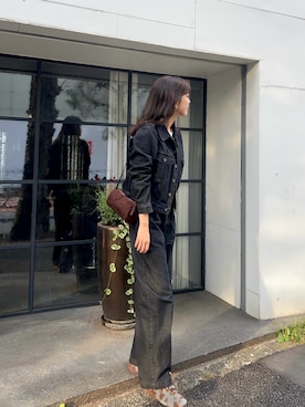 「アイテム（デニムパンツ）」を使った、諭吉⛄️さん（レディース・169cm・30代）の冬コーディネート