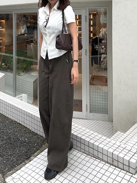 「アイテム（バッグ）」を使った、諭吉⛄️さん（レディース・169cm）の夏コーディネート