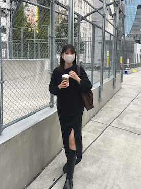 「アイテム（スカート）」を使った、諭吉⛄️さん（レディース・169cm・30代）の秋コーディネート