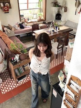 「Re:EDIT（リエディ）のアイテム」を使った、諭吉⛄️さん（レディース・169cm）の春コーディネート