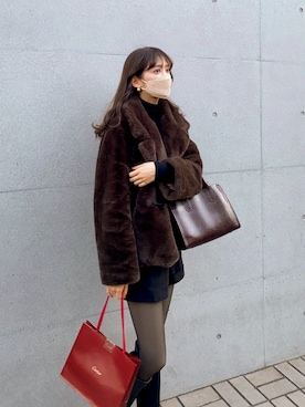 「mangata（モンガータ）のアイテム」を使った、諭吉⛄️さん（レディース・169cm）の冬コーディネート