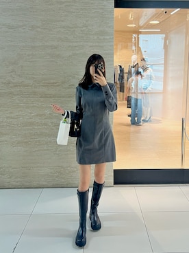 「アイテム（ワンピース/ドレス）」を使った、諭吉⛄️さん（レディース・169cm）の秋コーディネート