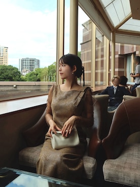 「アイテム（ピアス（両耳用））」を使った、諭吉⛄️さん（レディース・169cm）の秋コーディネート