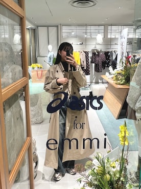 「アイテム（トレンチコート）」を使った、諭吉⛄️さん（レディース・169cm）の秋コーディネート