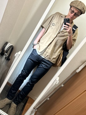 「Clarks（クラークス）のアイテム」を使った、hana.さん（メンズ・184cm）の夏コーディネート