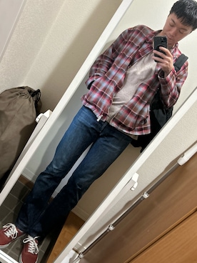 「A.P.C.（アーペーセー）のアイテム（パンツ）」を使った、hana.さん（メンズ・184cm）の春コーディネート