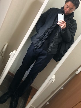「WILD THINGS（ワイルドシングス）のアイテム（ブルゾン）」を使った、hana.さん（メンズ・184cm）の冬コーディネート