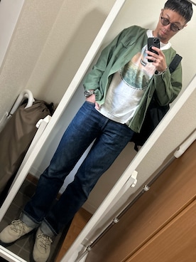 「アイテム（バックパック/リュック）」を使った、hana.さん（メンズ・184cm）の秋コーディネート