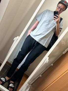 「JOURNAL STANDARD（ジャーナルスタンダード）のアイテム（帽子）」を使った、hana.さん（メンズ・184cm）の夏コーディネート