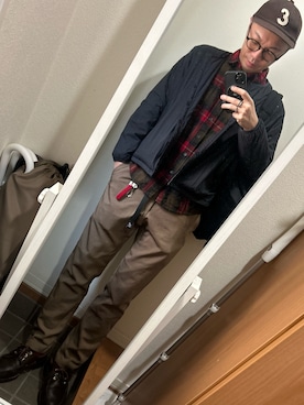 「PENDLETON（ペンドルトン）のアイテム（トップス）」を使った、hana.さん（メンズ・184cm）の春コーディネート