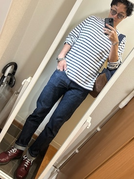 「FORK&SPOON（フォークアンドスプーン）のアイテム」を使った、hana.さん（メンズ・184cm）の秋コーディネート