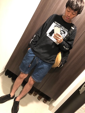 「sonic youth（ソニックユース）のアイテム」を使った、hana.さん（メンズ・184cm）の夏コーディネート