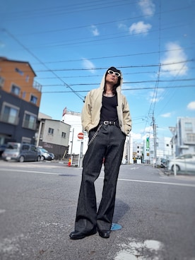 「GUIDI（グイディ）のアイテム」を使った、TO-Yさん（メンズ・175cm）の夏コーディネート
