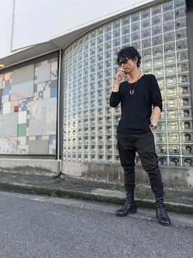 「アイテム（ブーツ）」を使った、TO-Yさん（メンズ・175cm・30代）の秋コーディネート