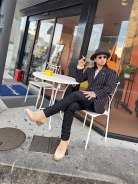 「アイテム（テーラードジャケット）」を使った、TO-Yさん（メンズ・175cm・30代）の冬コーディネート