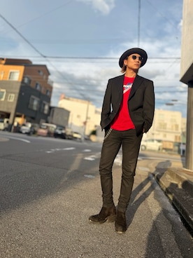 「アイテム（テーラードジャケット）」を使った、TO-Yさん（メンズ・175cm・30代）の夏コーディネート