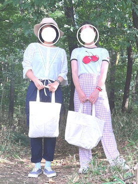 「Esime（エシミー）のアイテム」を使った、CandCさん（レディース・165cm）の夏コーディネート